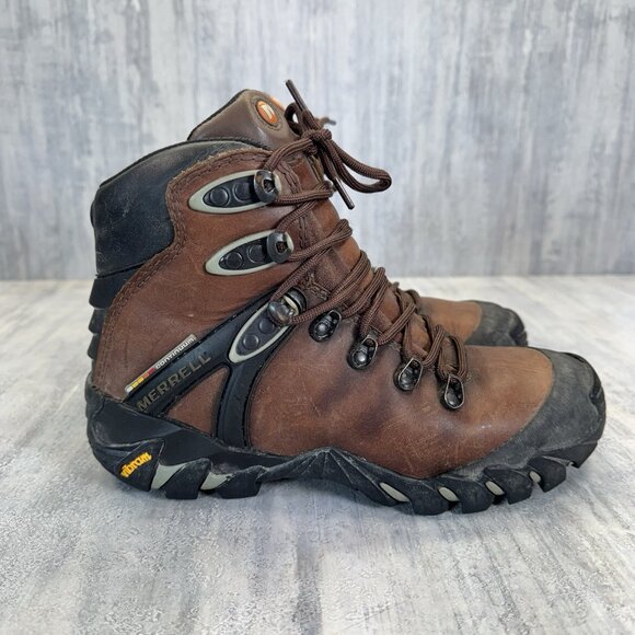 Merrell Women’s Switchback Gore-Tex GTX Vibram Walking Hiking Boots Brown 6.5 - Picture 4 of 10